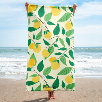 Amalfi Coast Lemons Beach Towel - AMALFITANA STORE